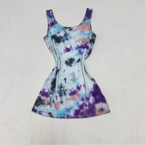 Time and Tru Blue Purple Tie Dye Tank Top